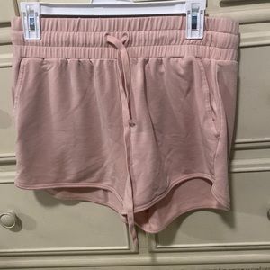 Pink Fabletics lounge shorts
